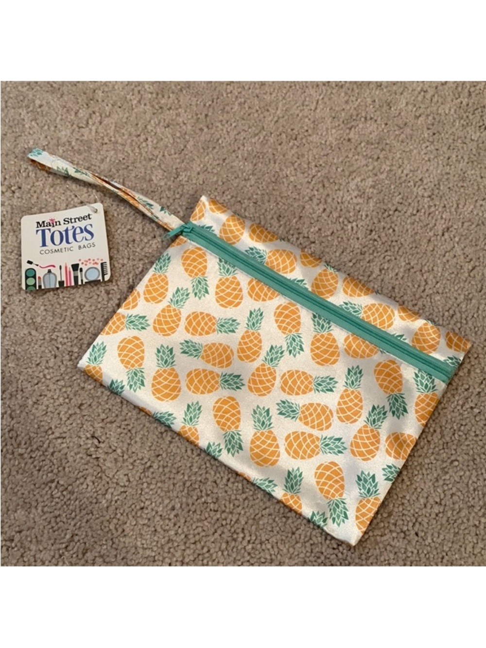 Pineapple pattern Cosmetic tote Bag